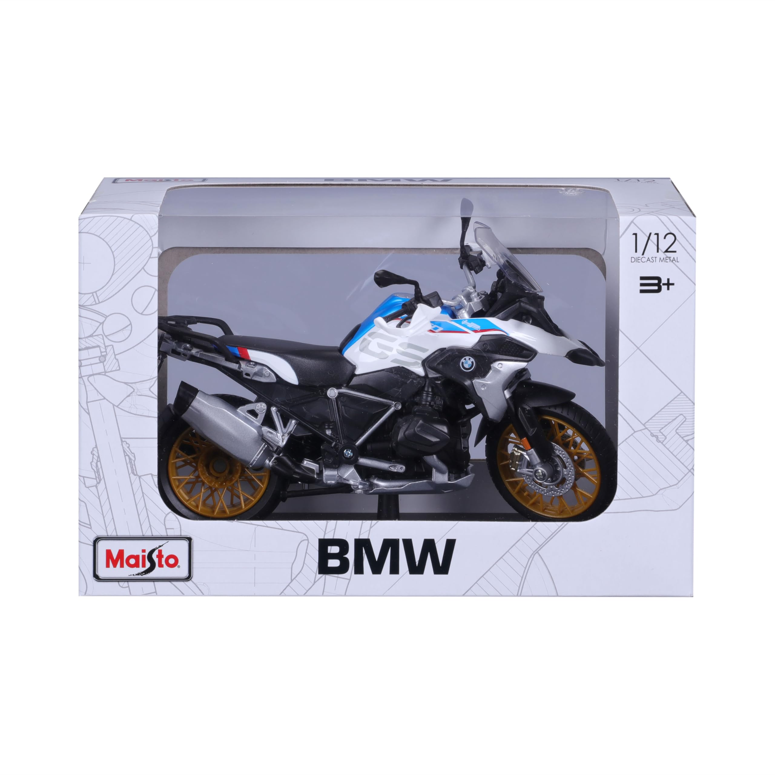 BMW R1250GS 1/12スケールモデル Amazon.com: Risopen 1:12 Scale Model Motorcycle for BMW R1250 GS